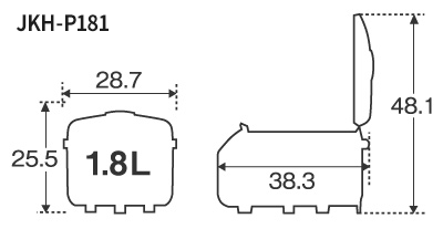 JKH-P181 サイズ詳細（幅・高さ・奥行など　単位：cm）